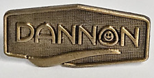 Dannon Yogurt Employee Metal Lapel Hat Pin Advertising Pinback Vintage picture