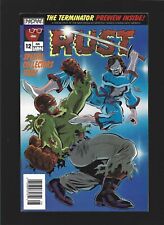 Rust #12 newsstand variant / UPC barcode / first app Terminator / NOW Comics picture