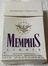 Vintage Memphis Lights Cigarette Cigarettes Cigarette Paper Box Empty Cigarette picture