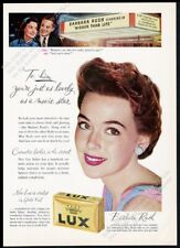 1956 Barbara Rush photo Lux soap vintage print ad picture