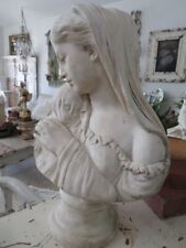 BEAUTIFUL Vintage MADONNA Holding Baby Jesus Religious Statue WHITE picture