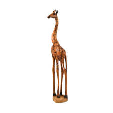 Giraffe Wood Carving Zimbabwe 29.5 Inch picture
