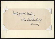 Ida Tarbell d1944 signed autograph auto 3x5 Cut American Writer & Journalist picture