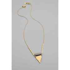 Gold Plated Magnesite Pendant Necklace, 16