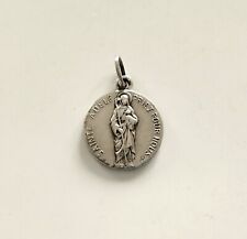 mama-estelle antique small medal Saint ADELE in metal signed AP picture