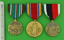 WWII European Campaign Medal, Victory Medal, Army of Occupation WW2 - Full size picture
