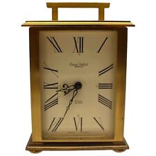 Vintage Swiza Sheffield 8 Day Brass Desk Clock w/ Alarm picture