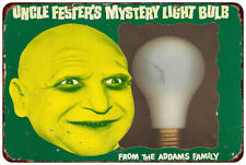 1967 toy Uncle Fester's Mystery Light Bulb Vintage LOOK reproduction Metal sign picture
