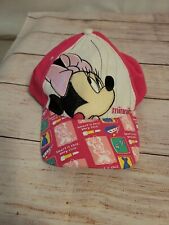 Child Minnie Mouse Baseball Cap Pink Minnie Face Pin Strip adjustable chic picture