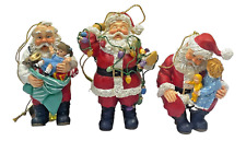 (3) Ashton Drake Heirloom Ornaments Santa’s Busy Season Christmas set 94354 picture