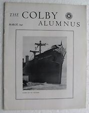 March 1945 The Colby Alumnus (SS Colby Victory on cover) College Alumni Magazine picture