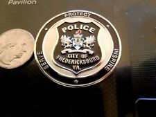 Rare City of Fredericksburg Police SETT, SWAT, SRT, PRT, SILVER CHALLENGE COIN picture
