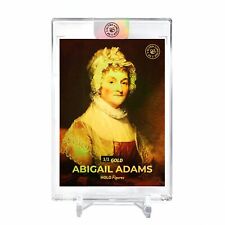 ABIGAIL ADAMS Art Holographic Card Holo Figures #AAFM Rare *GOLD* Encased 1/1 picture
