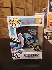 Funko POP Disney Lilo & Stitch #1234 Skeleton Stitch Glow Chase GID Box Damage  picture