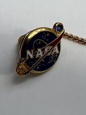 Early 1980s NASA 25 Years Service Tie Pin in 10K Gold. Pre-owned. picture
