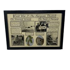 WW2 The European Theater Relics w/ US Ration Ardennes & Parachute from Normandy picture