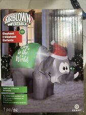 Gemmy 5.5 Ft. Joy To The World Christmas Elephant Airblown Inflatable picture