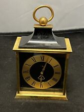 Imhoff Swiss Brass & Enamel Striking Carriage Clock 17 Jewels Weighs 3.7Lbs. picture