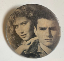 1986 TOP GUN TOM CRUISE THE MOVIE VINTAGE ORIGINAL BUTTON PIN PIN BACK picture