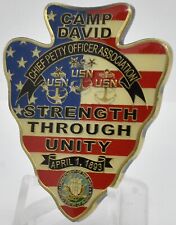 Presidential Retreat Camp David Navy CPO Challenge Coin picture