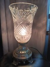 Shannon GODINGER Crystal Silver Art Nicole Electric Hurricane Lamp #42781  picture