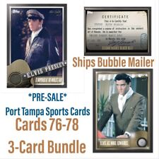2022 TOPPS ELVIS PRESLEY THE KING OF ROCK & ROLL #76-78 3-Card Bundle *PRE-SALE* picture