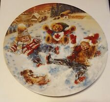 Snow Angels Joys Of Childhood Collection Stewart Sherwood Dominion China Plate picture