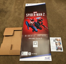 Unused Sony PS5 PS4 Spider-Man 2 Store Promo Movie Standee Display 2x5' picture