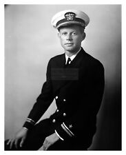 PRESIDENT JOHN F. KENNEDY AS A LT. IN THE US NAVY IN UNIFORM 8X10 B&W PHOTO picture