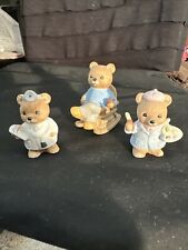 Lot Of 3 Homco Bear Figurines Rocking Chair,artist,Doctor  picture