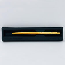 Parker Jotter Gold Pen Stainless Steel Ballpoint Gold Trim Medium Blue Black Ink picture