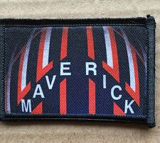 Maverick Flight Helmet Morale Patch Tactical Military USA Hook Badge Army Flag picture