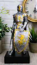 Ebros Medieval Swordsman Knight Of Heraldry Figurine 8.75