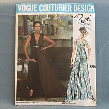 Vogue 1973 Americana Sewing Pattern Bill Blass Dress Size 10 Uncut picture