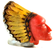 vtg 1950s Blackstone Super Chief Lighter Native American Indian Hood Ornament picture