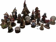 Tom Clark Clay Gnomes 1980s-90s Vintage Figurines Lot Of  18  Many Signed picture