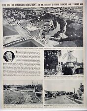 1937 Hershey PA Chocolate Factory Pool Fun Park Houses Print Ad Man Cave Poster picture