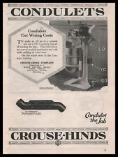 1921 The Crouse Hinds Company Syracuse New York CO Condulets Vintage Print Ad picture