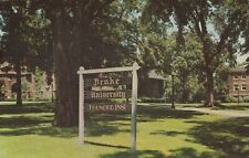 Drake University Des Moines Iowa Administration Bldg Vintage Chrome Post Card picture