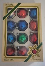 Vintage Christmas By Pyramid Decorative Ornaments Set of 12 Multicolor  picture