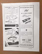1947 HI-TEST/Sargent COLORS Magazine AD~JANE SNEAD Ceramic Studio~HURLOCK Bros. picture