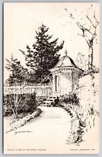 Nelly Custis School House Mount Vernon Virginia Pencil Drawing Vintage Postcard picture
