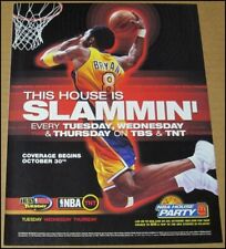 2001 Kobe Bryant NBA on TNT TBS Print Ad Advertisement Los Angeles Lakers picture