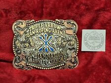 TROPHY BUCKLE PROFESSIONAL  TEAM ROPING CHAMPION RODEO☆INDIAN NATION☆2016☆588 picture