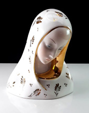 Eugenio Pattarino - Madonna Virgin Mary Vintage Ceramic Bust - EPF Italy 63 picture