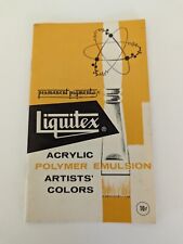 Vintage 1964 Liquitex Acrylic Polymer Emulsion Artist Colors Booklet Paint Art picture