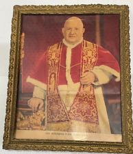 1959 Most Holy Father Pope John XXIII Picture Paper Photo Wood Framed picture