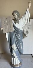 Lladro Moses porcelain Religious Figurine 16'' x 7'' wide. W/BOW FLAWLESS MINT picture