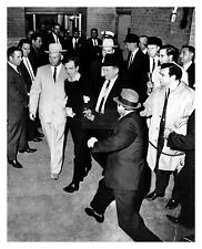 JACK RUBY PREPARES TO SHOOT LEE HARVEY OSWALD 11/24/63 JFK ASSASSIN 8X10 PHOTO picture