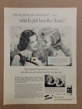 VINTAGE 1951 Print Ad Advertisement Toni Hair Permanent Which Girl Has The Toni picture